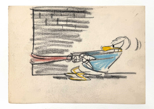Lucky Number - Donald Duck Original Storyboard Art by Nick George (Walt Disney, 1951). For sale on FLIP Gallery