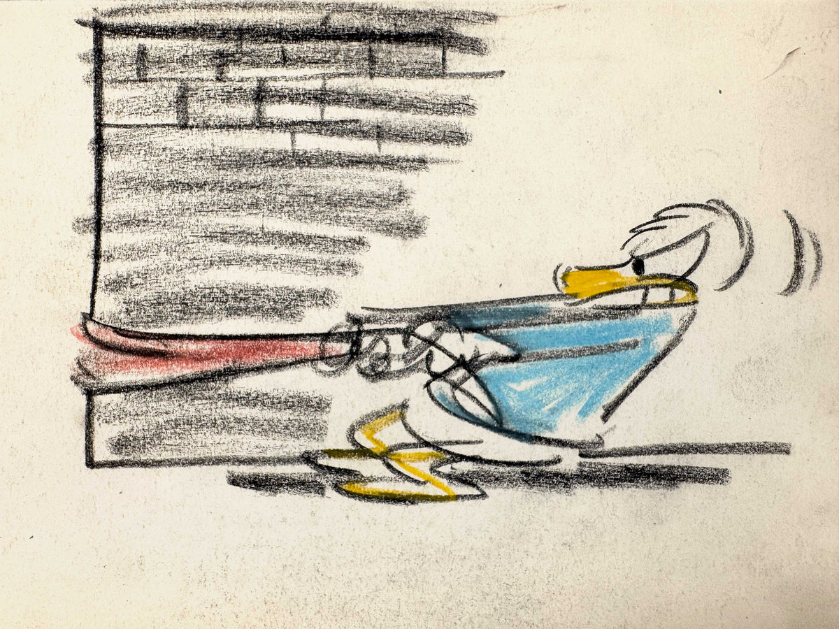Lucky Number - Donald Duck Original Storyboard Art by Nick George (Walt Disney, 1951). For sale on FLIP Gallery