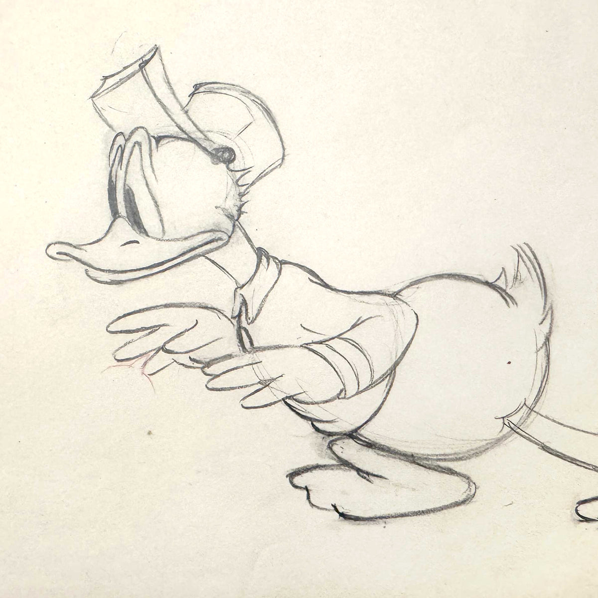 Donald Duck Original Animation Drawing (Walt Disney, 1937). For sale on FLIP Gallery