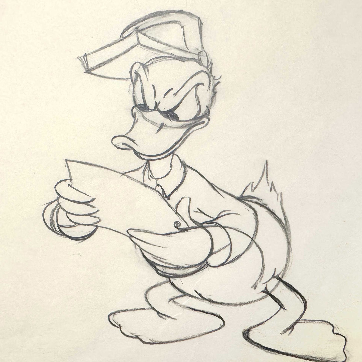 Donald's Ostrich - Donald Duck Original Animation Art Drawing (Walt Disney, 1937). For sale on FLIP Gallery