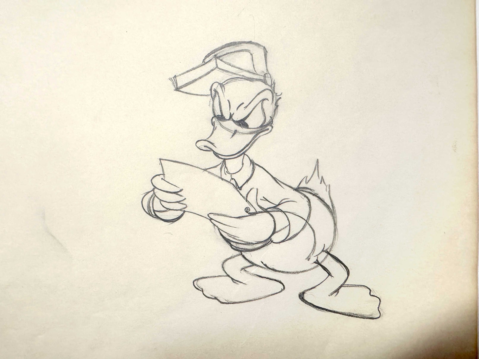 Donald's Ostrich - Donald Duck Original Animation Art Drawing (Walt Disney, 1937). For sale on FLIP Gallery