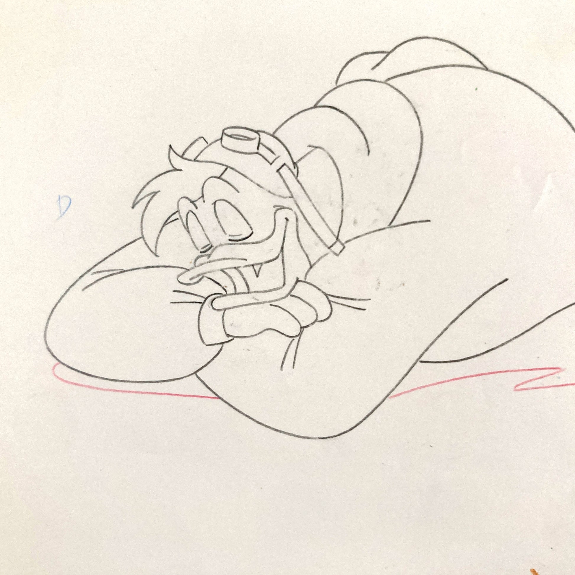 DuckTales : Launchpad McQuack Original Animation Drawing (Walt Disney, 1987). For sale on FLIP Gallery
