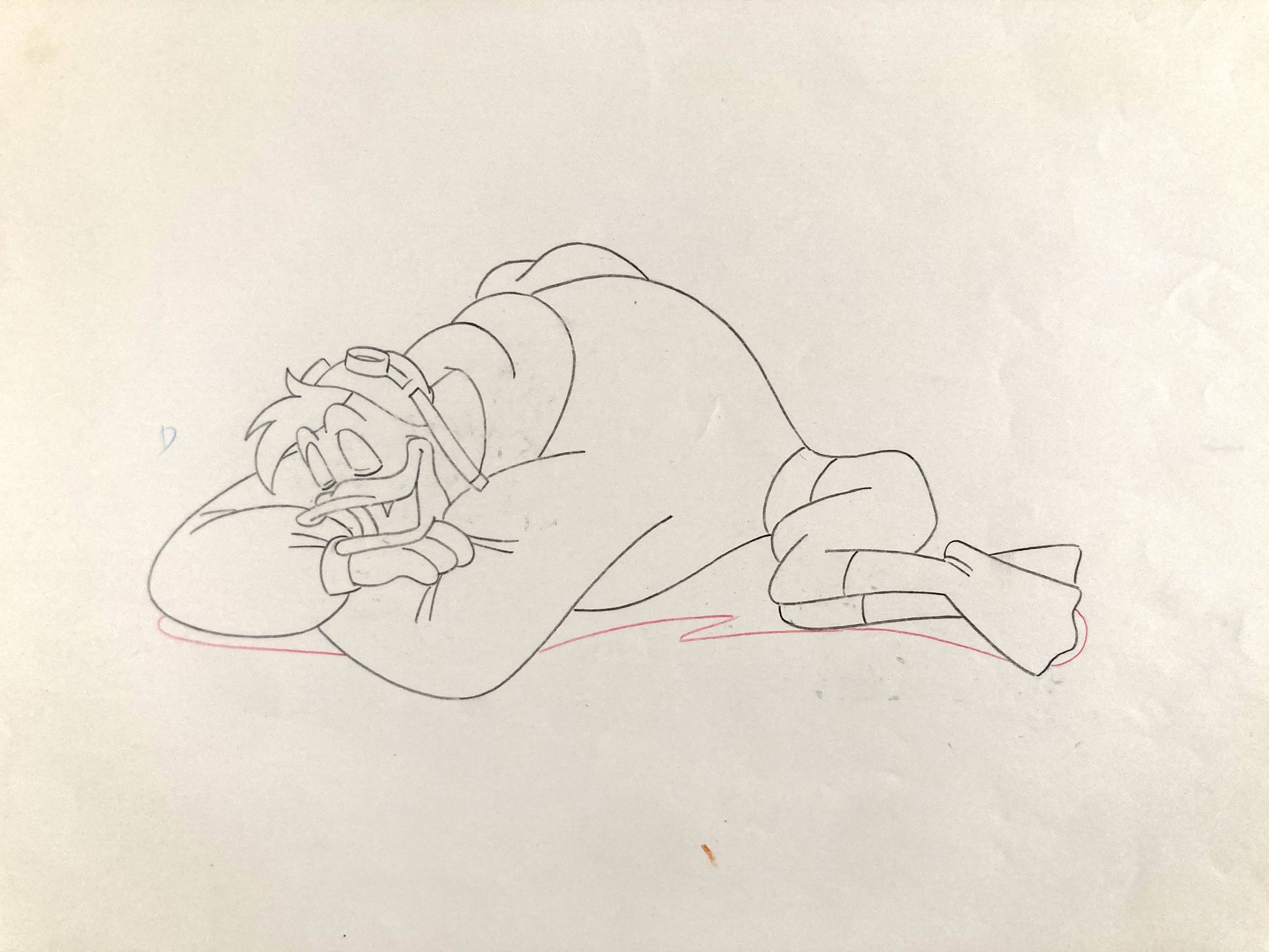 DuckTales : Launchpad McQuack Original Animation Drawing (Walt Disney, 1987). For sale on FLIP Gallery