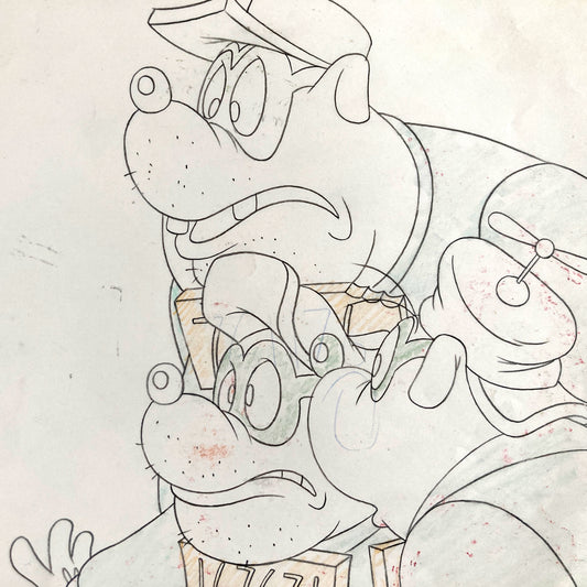 DuckTales : The Beagle Boys Original Animation Drawing (Walt Disney, 1987)