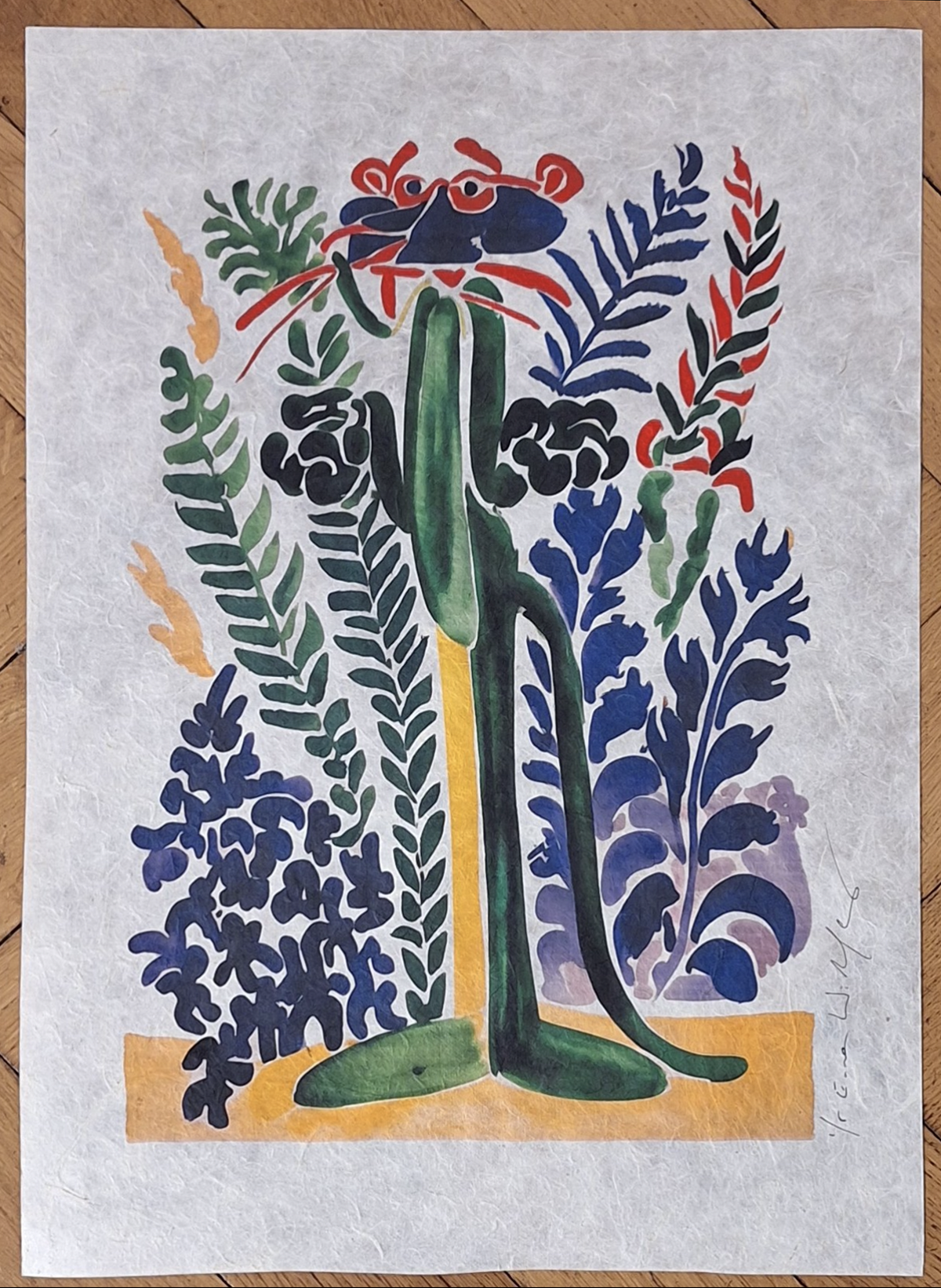 Emma Wildfang : Pink Panther - Tribute Series - Icons Reimagined 'Henri Matisse'. For sale on FLIP Gallery