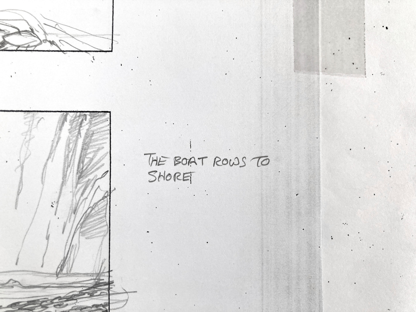 Game of Thrones "Garden of Bones" Davos and Melisandre Original Production Used Storyboard Art - Signed by William Simpson (HBO, 2012). For sale on FLIP Gallery
