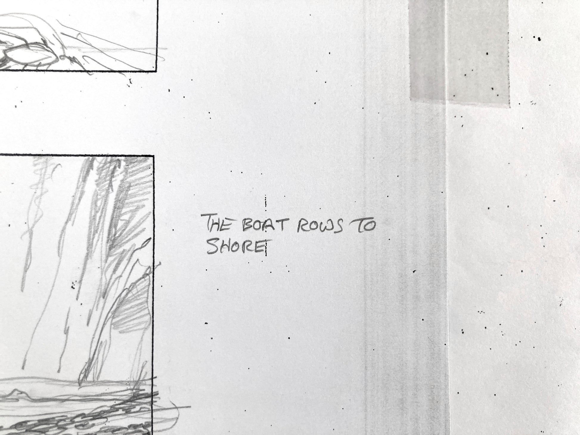 Game of Thrones "Garden of Bones" Davos and Melisandre Original Production Used Storyboard Art - Signed by William Simpson (HBO, 2012). For sale on FLIP Gallery
