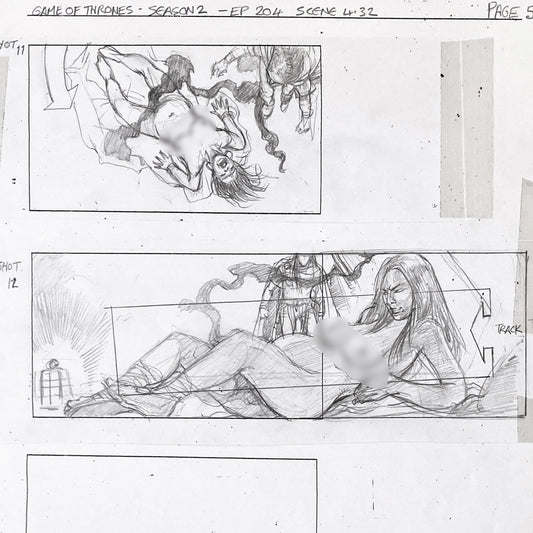 Game of Thrones Original Storyboard Art