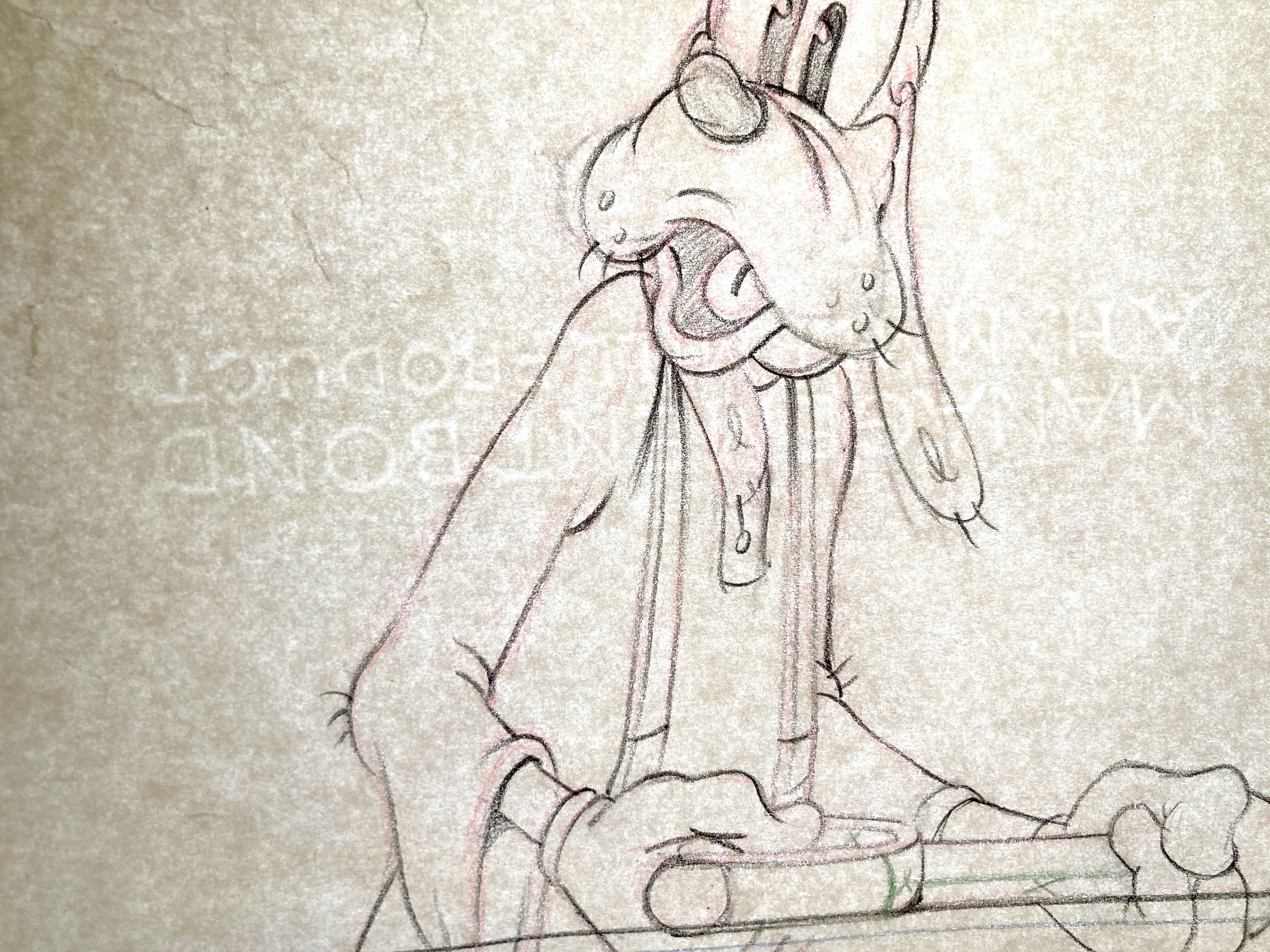 GOOFY : Original Animation Artwork Drawing (Walt Disney, 1940