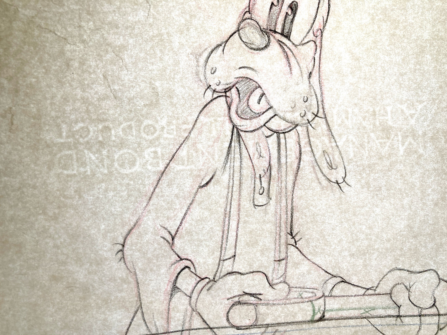 Tugboat Mickey Original Production Used Goofy Animation Drawing (Walt Disney, 1940). For sale on FLIP Gallery