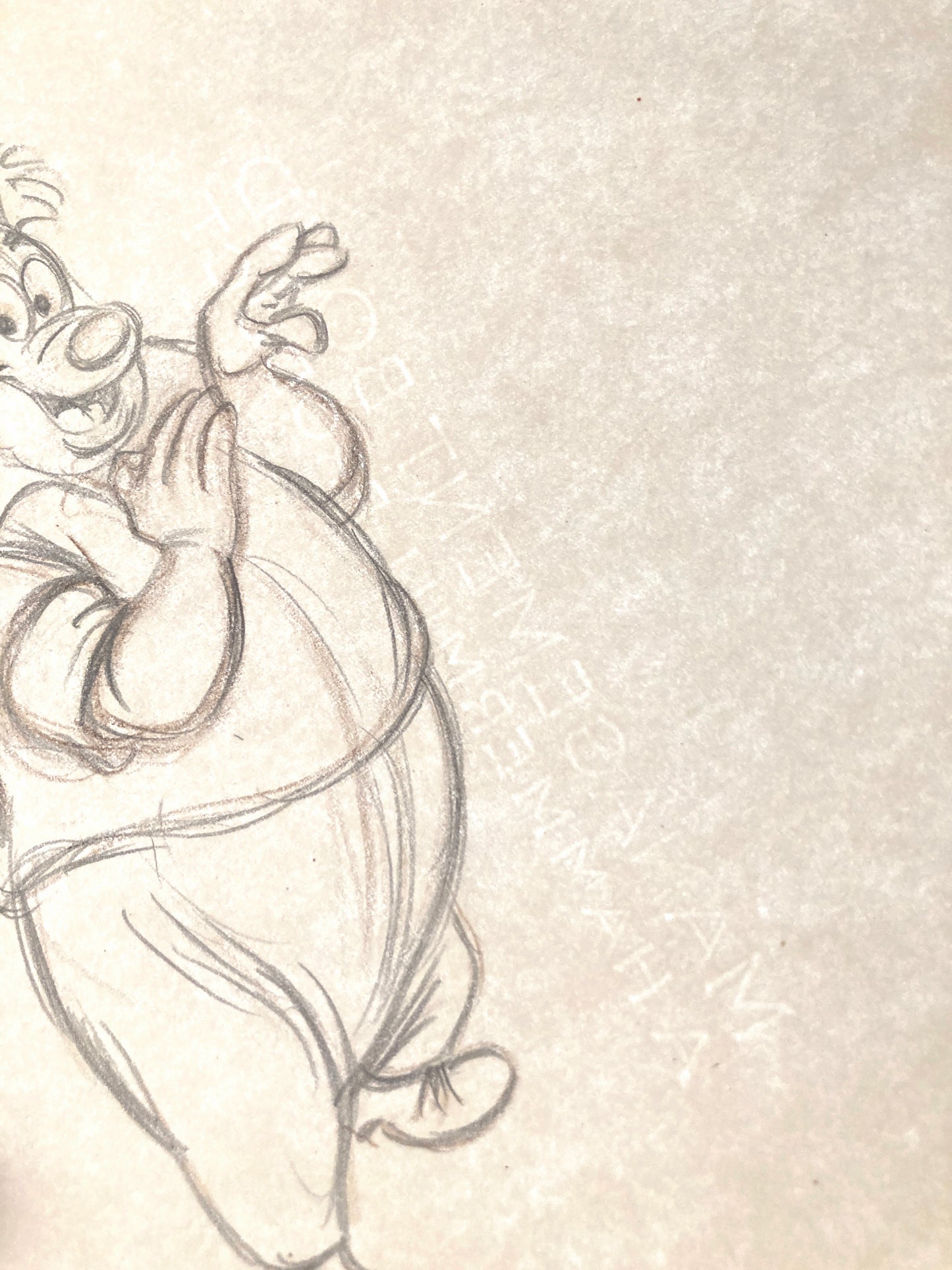 Two Weeks Vacation : Goofy Mechanic Original Production Used Animation Drawing (Walt Disney, 1952). For sale on FLIP Gallery