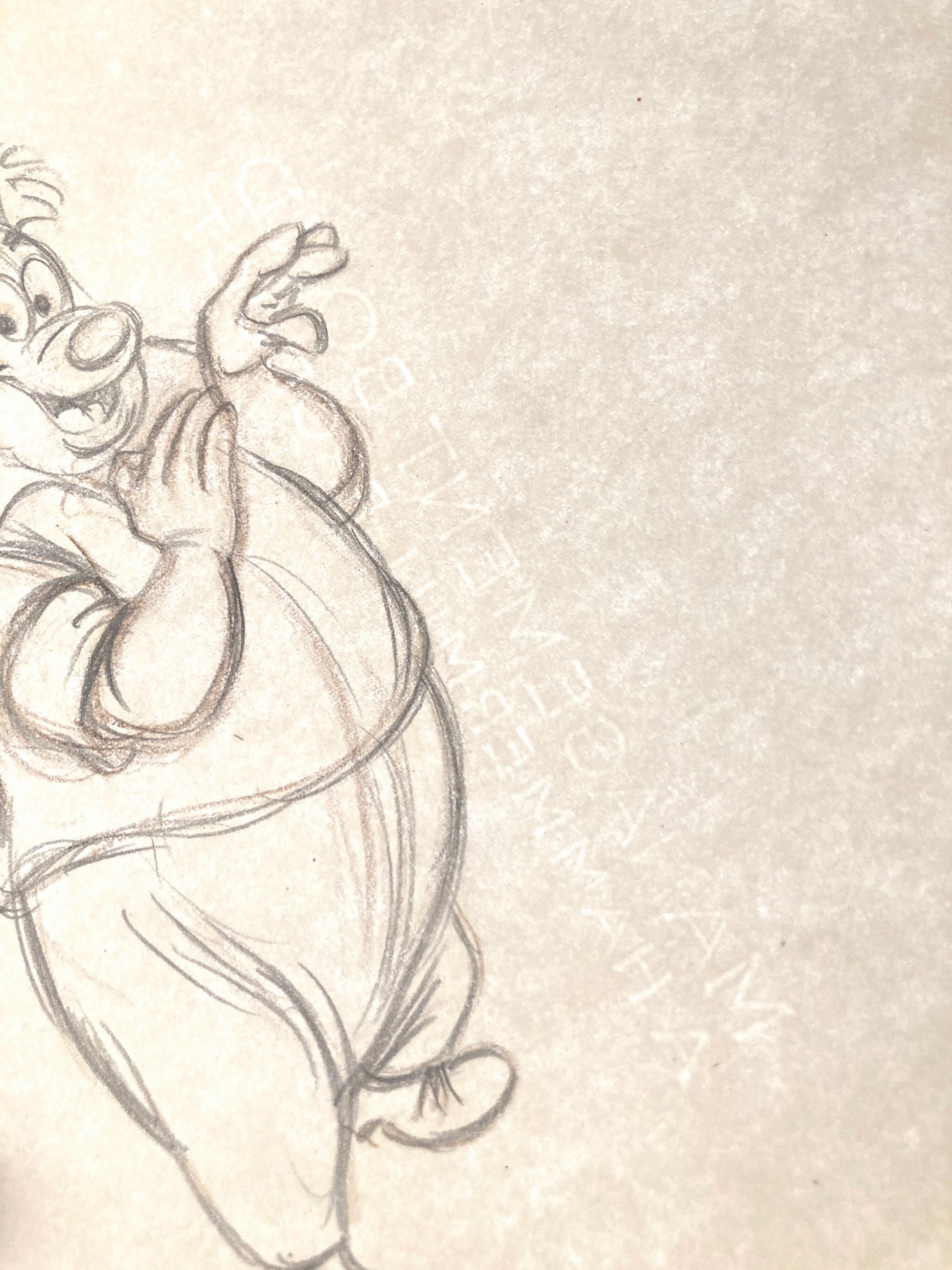 Two Weeks Vacation : Goofy Mechanic Original Production Used Animation Drawing (Walt Disney, 1952). For sale on FLIP Gallery