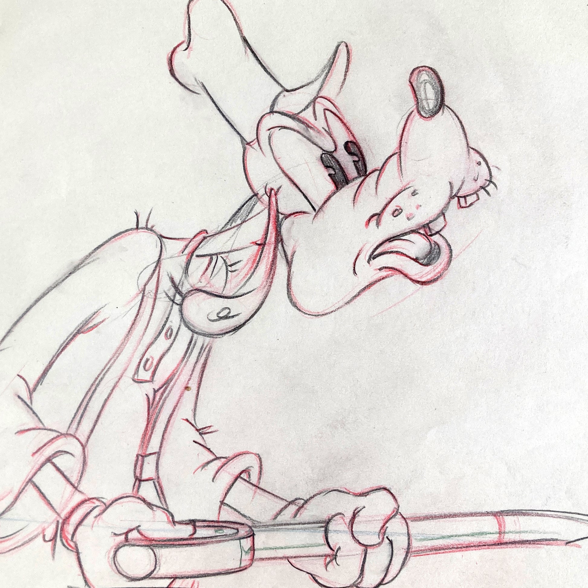 Tugboat Mickey : Original Goofy Production Animation Artwork Drawing (Walt Disney, 1940). For sale on FLIP Gallery
