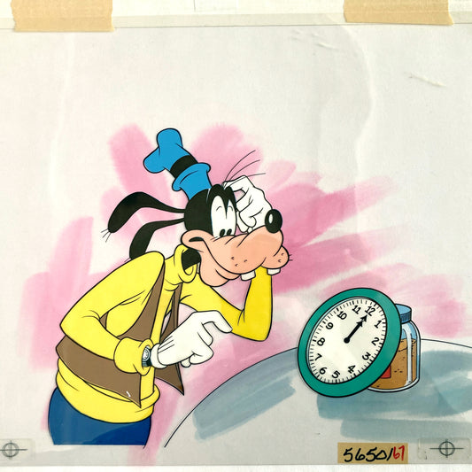 Goofy : Original Cel and Hand-Painted background from Disney Discovery Series (Walt Disney, 1987). For sale on FLIP Gallery