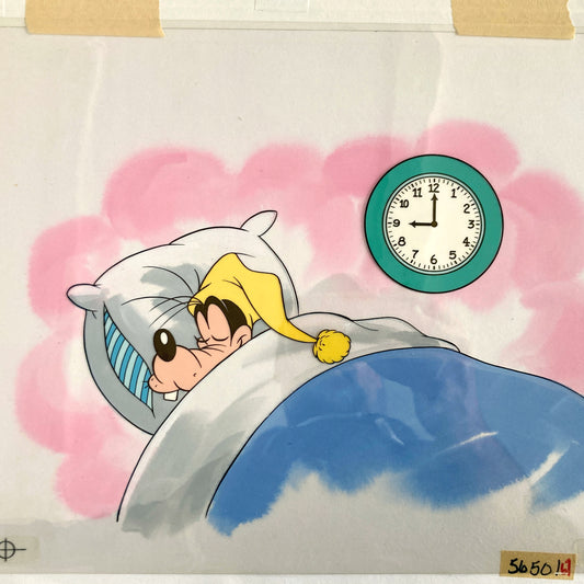 Goofy : Original Cel and Hand-Painted background from Disney Discovery Series (Walt Disney, 1987). For sale on FLIP Gallery