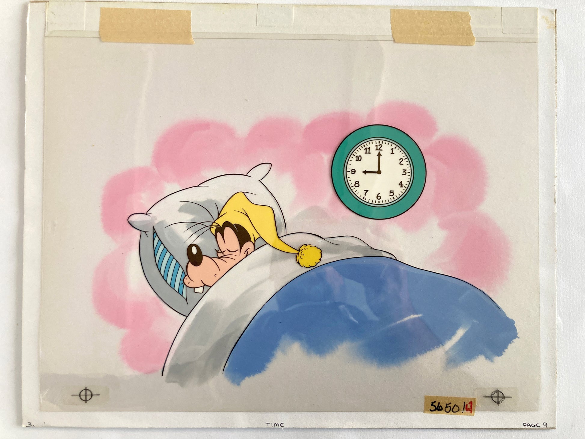 Goofy : Original Cel and Hand-Painted background from Disney Discovery Series (Walt Disney, 1987). For sale on FLIP Gallery