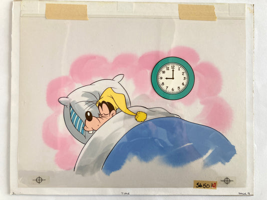 Goofy : Original Cel and Hand-Painted background from Disney Discovery Series (Walt Disney, 1987). For sale on FLIP Gallery