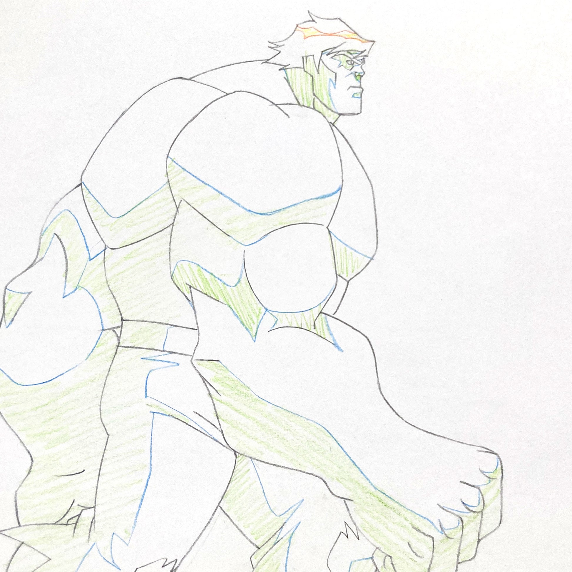 HULK : Original Animation Drawing – Ultimate Avengers: The Movie (Marvel, 2006). For sale on FLIP Gallery
