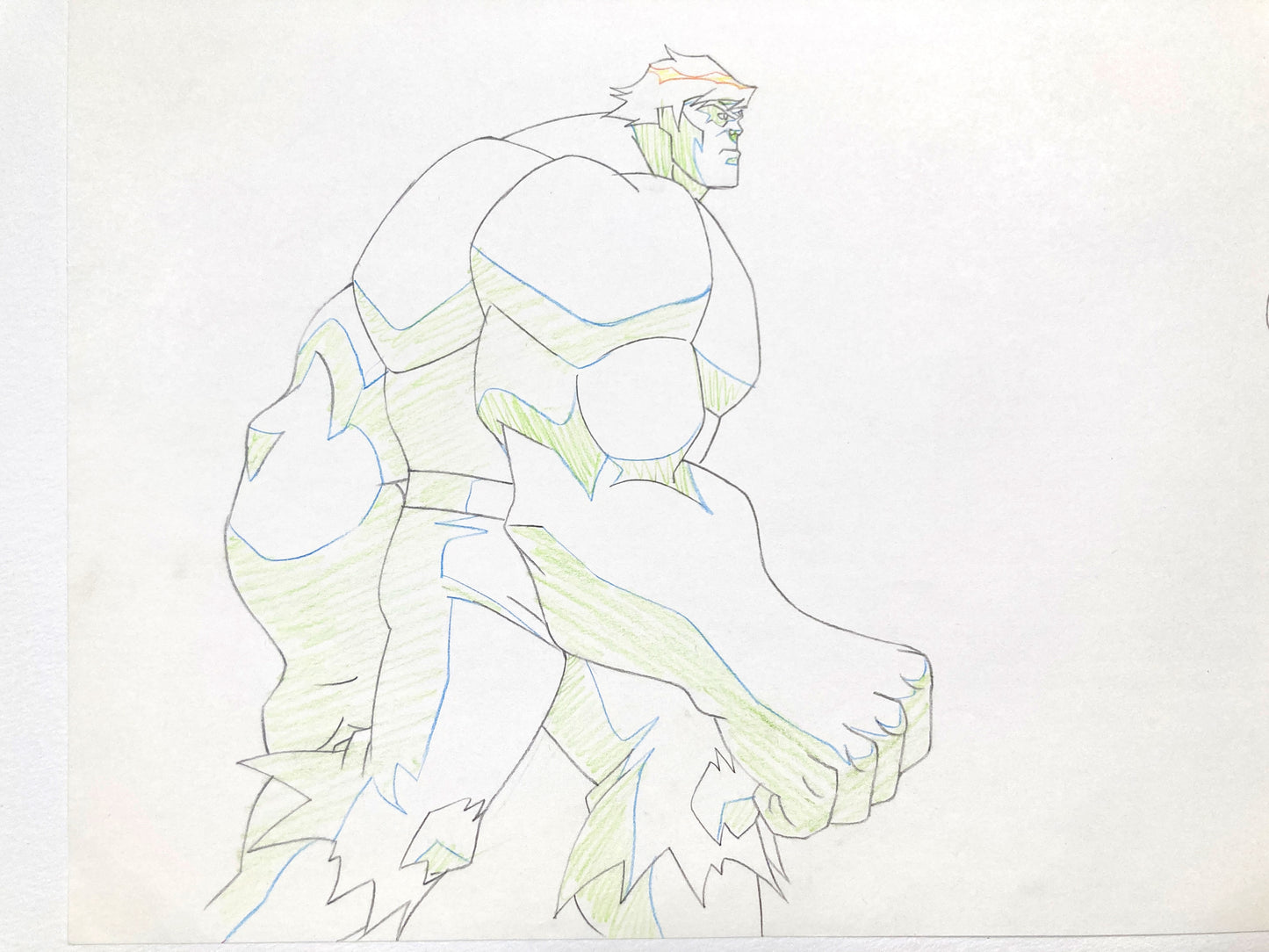 HULK : Original Animation Drawing – Ultimate Avengers: The Movie (Marvel, 2006). For sale on FLIP Gallery