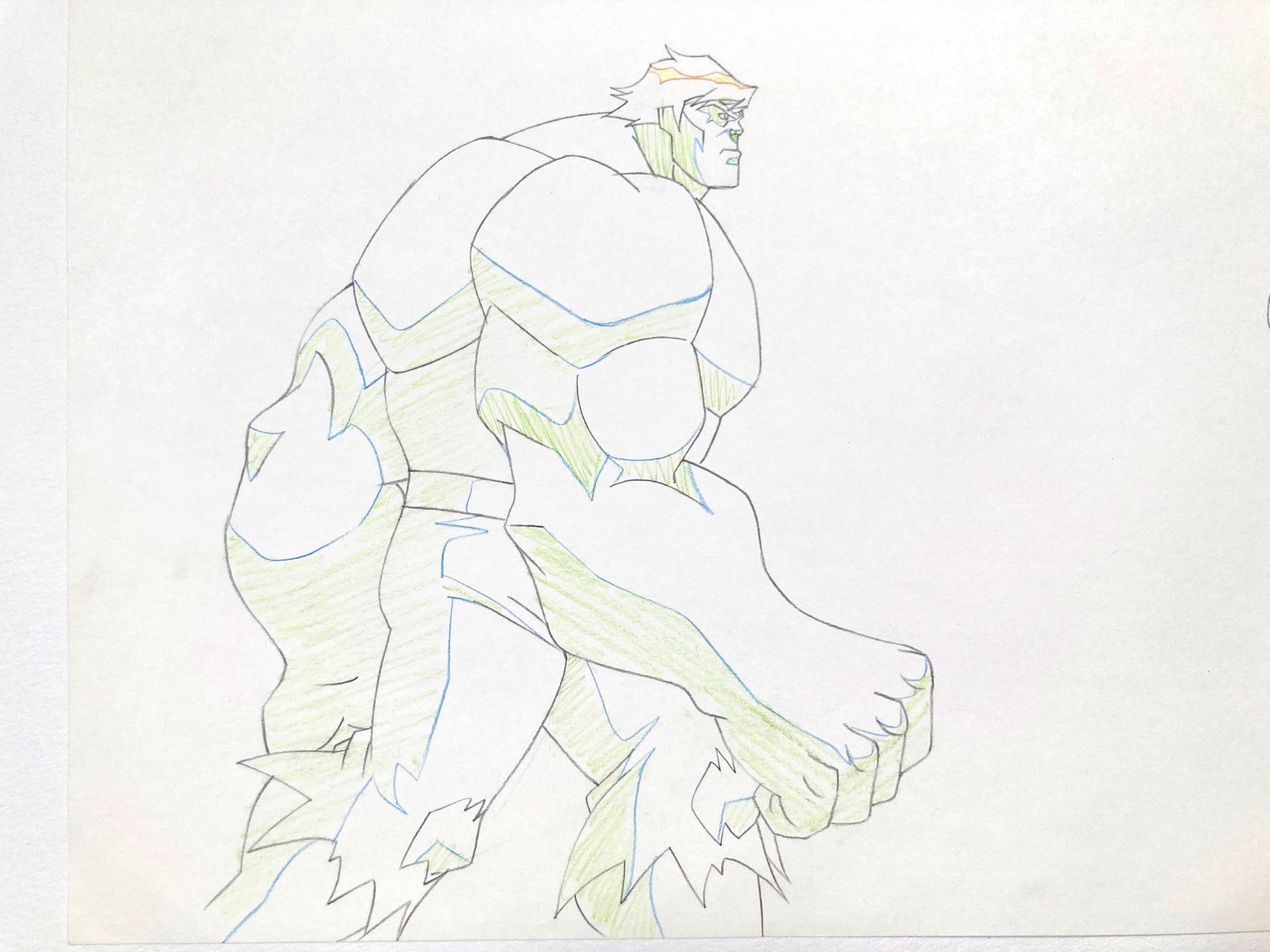 HULK : Original Animation Drawing – Ultimate Avengers: The Movie (Marvel, 2006). For sale on FLIP Gallery