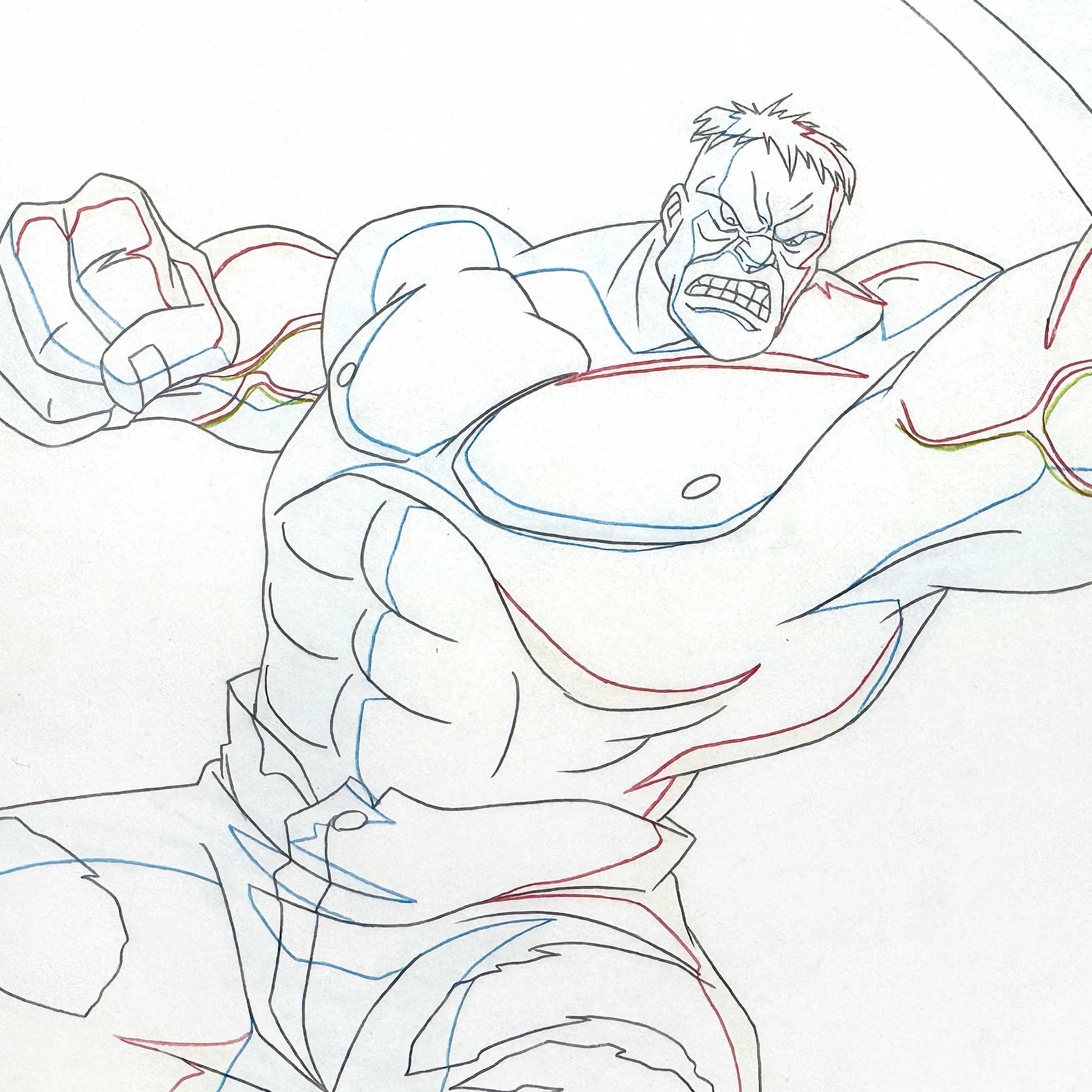 HULK : Original Animation Drawing – Ultimate Avengers: The Movie (Marvel, 2006). For sale on FLIP Gallery