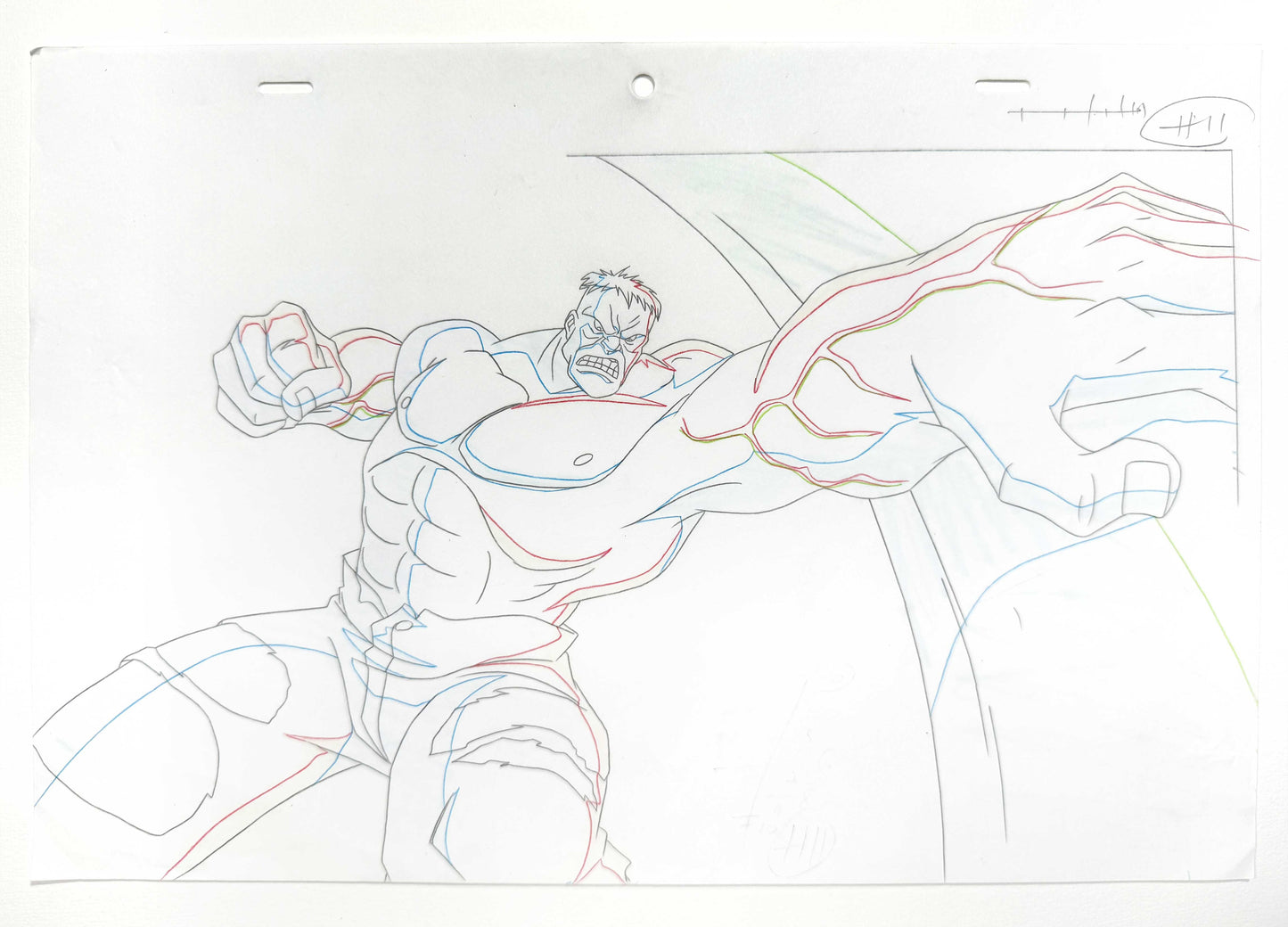 HULK : Original Animation Drawing – Ultimate Avengers: The Movie (Marvel, 2006). For sale on FLIP Gallery