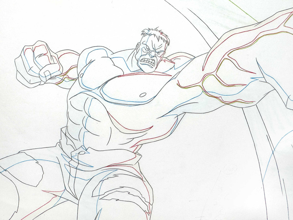 HULK : Original Animation Drawing – Ultimate Avengers: The Movie (Marvel, 2006). For sale on FLIP Gallery