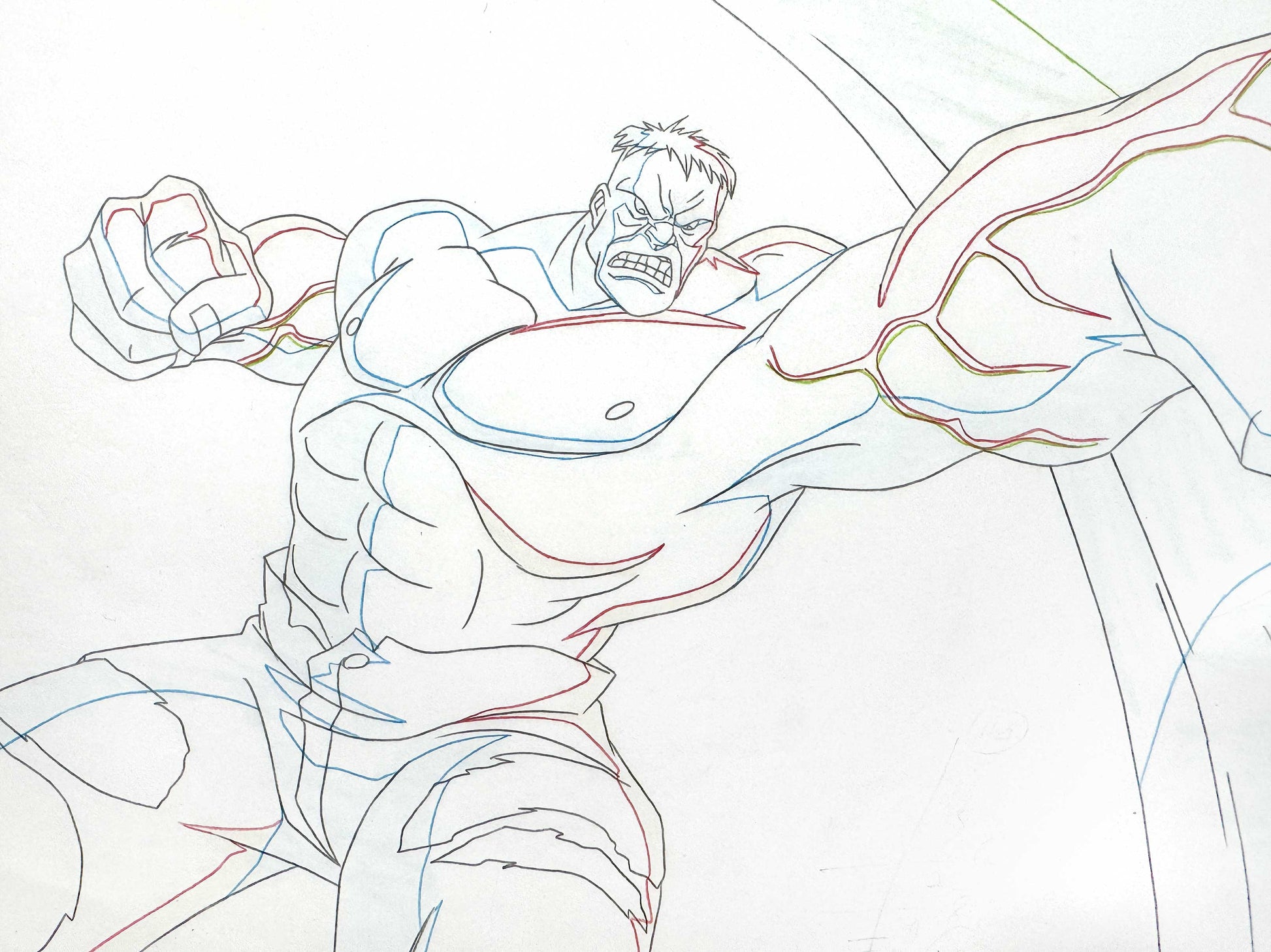 HULK : Original Animation Drawing – Ultimate Avengers: The Movie (Marvel, 2006). For sale on FLIP Gallery