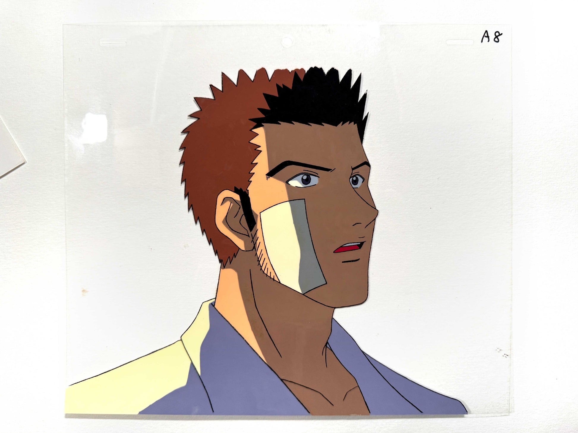 Hunter x Hunter Leorio Paradinight - Original Animation Production Cel and Matching Animation Drawing (Nippon Animation, c. 1999-2001). For sale on FLIP Gallery