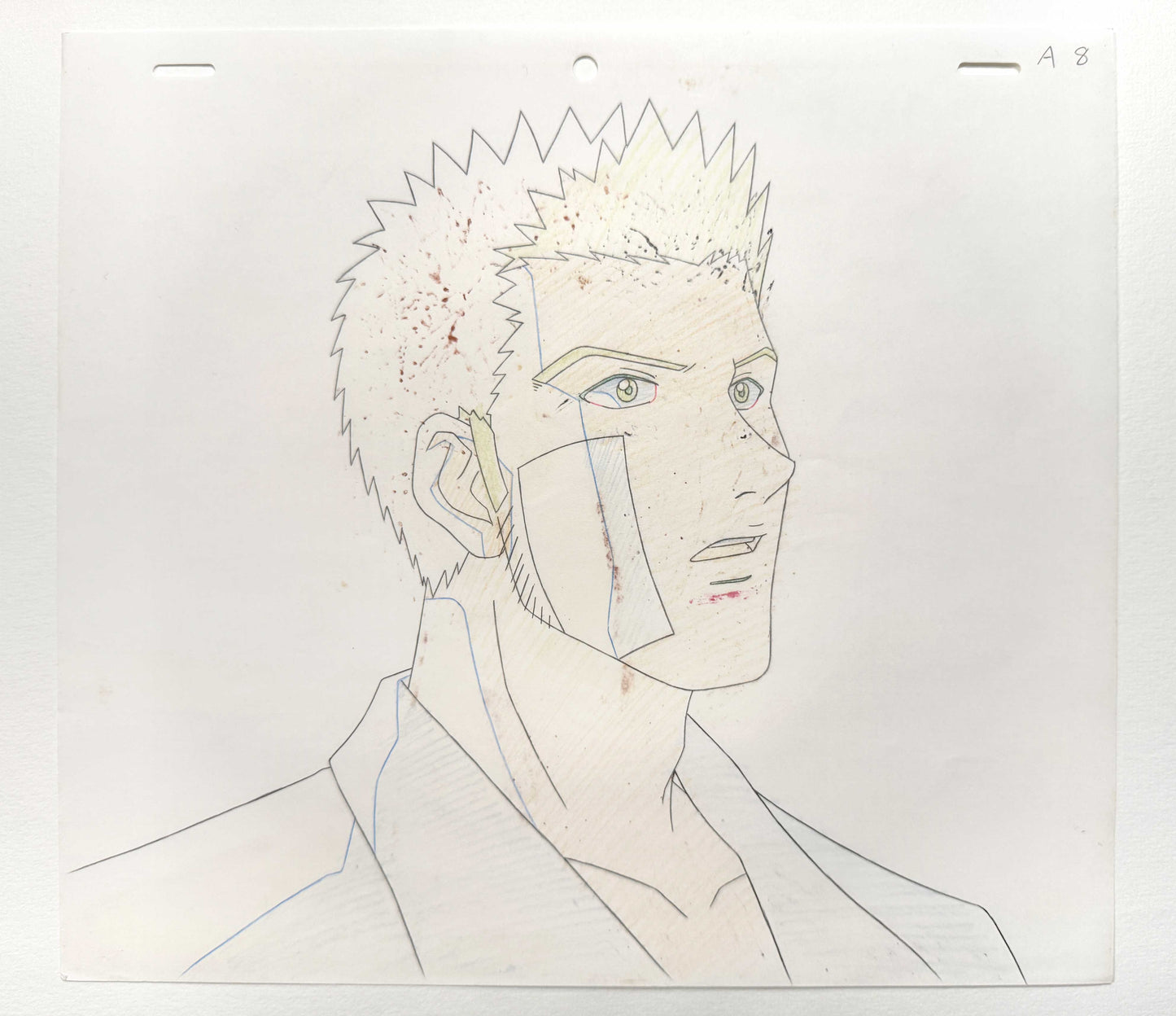Hunter x Hunter Leorio Paradinight - Original Animation Production Cel and Matching Animation Drawing (Nippon Animation, c. 1999-2001). For sale on FLIP Gallery