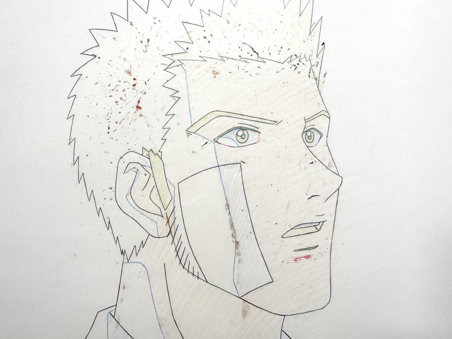 Hunter x Hunter Leorio Paradinight - Original Animation Production Cel and Matching Animation Drawing (Nippon Animation, c. 1999-2001). For sale on FLIP Gallery