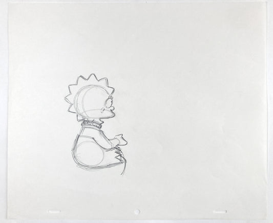 THE SIMPSONS : Original Animation Drawing of Lisa Simpson (2000's)