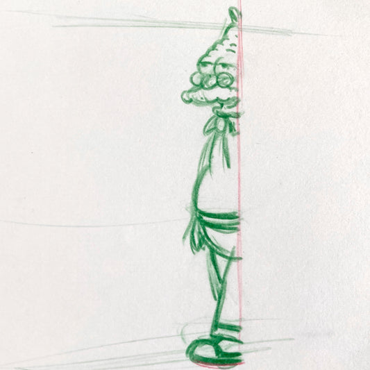 THE SIMPSONS : Original Animation Drawing of Grandpa Simpson (2000's)