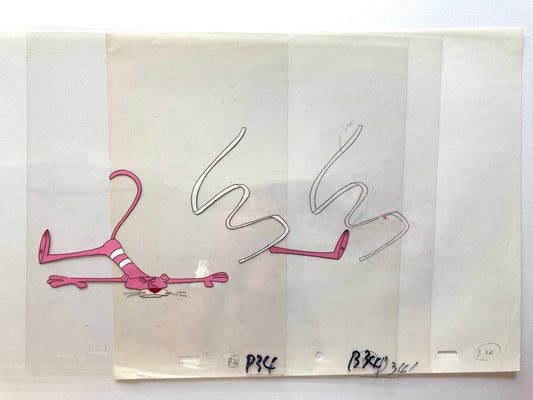 The Pink Panther Original Production Lot of Animation Cels and Drawing (Tv show 1970s). For sale on FLIP Gallery