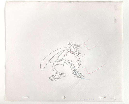 THE PINK PANTHER : Original Animation Drawing (MGM, 1980's)