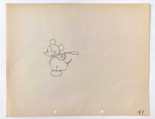 MICKEY MOUSE : Originale Animationszeichnung (Walt Disney, 1932)