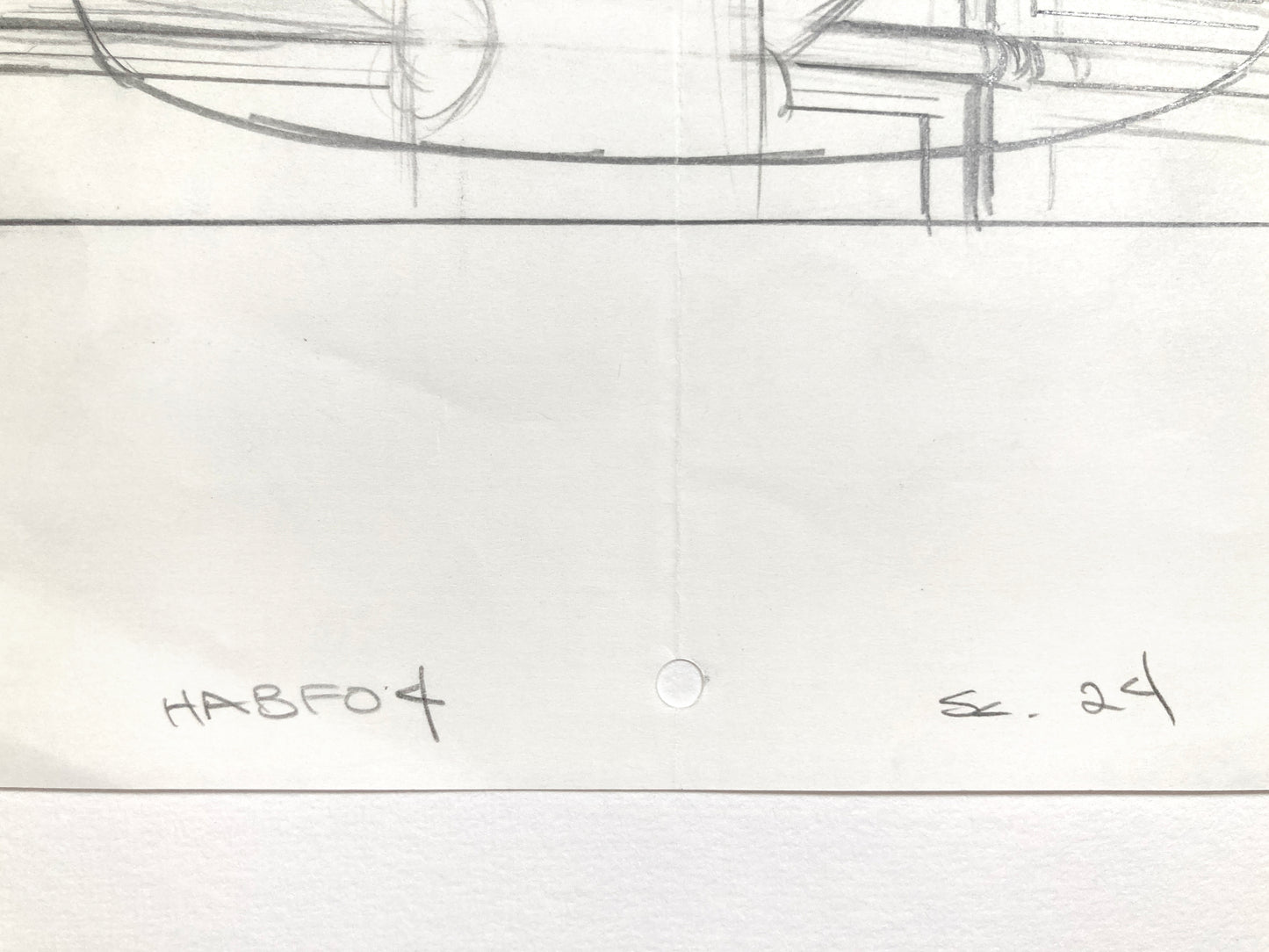 THE SIMPSONS : Original Animation Layout Drawing of Moe Szyslak (2005)