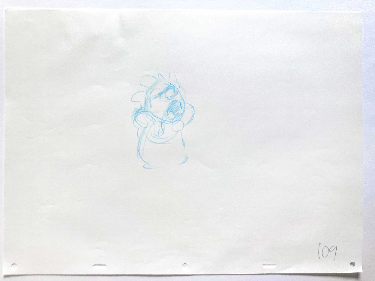LILO & STITCH : Disegno originale di produzione di Lilo (Walt Disney, 2002)