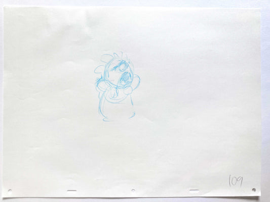 LILO & STITCH : Disegno originale di produzione di Lilo (Walt Disney, 2002)