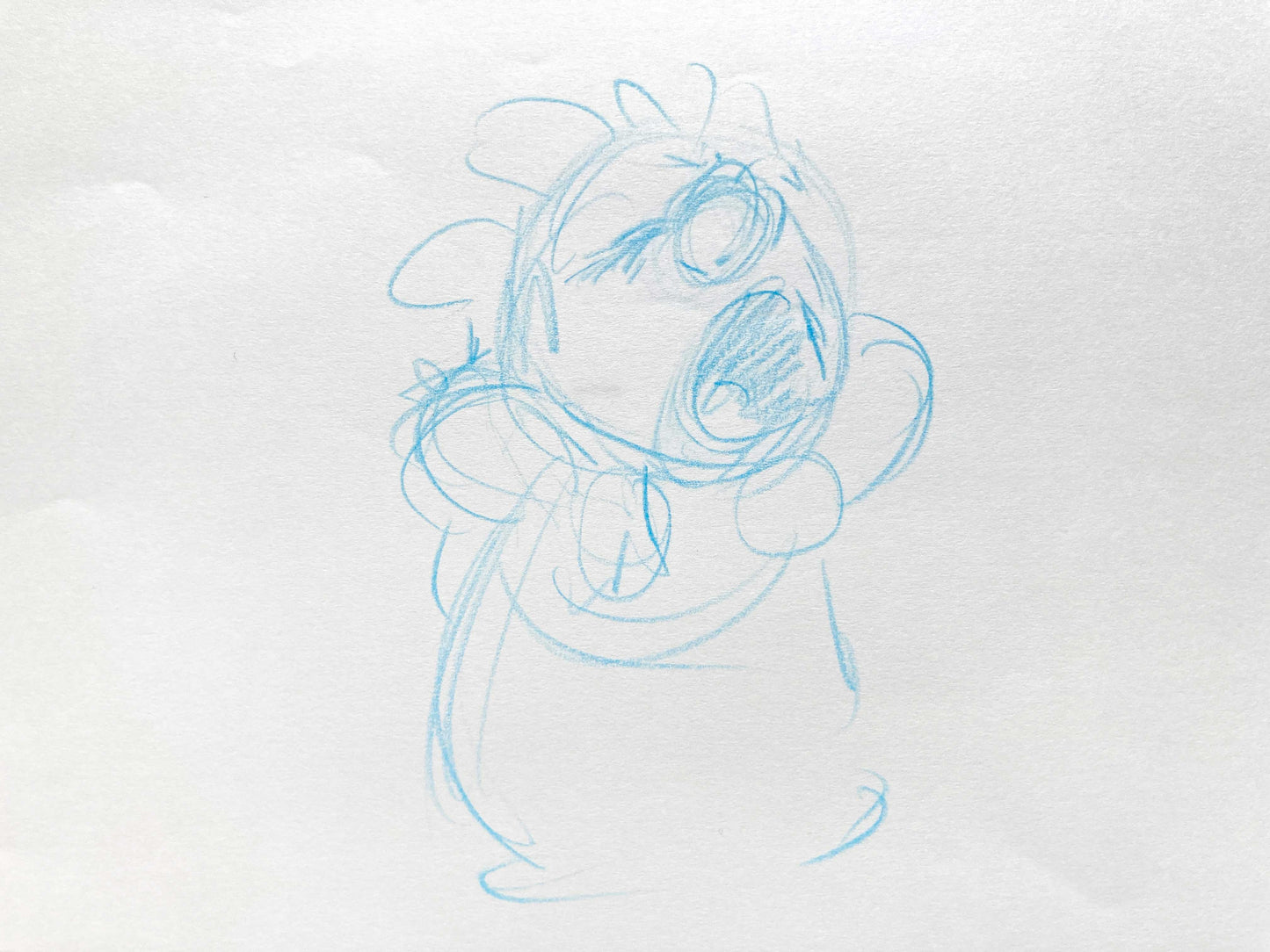 LILO & STITCH : Disegno originale di produzione di Lilo (Walt Disney, 2002)