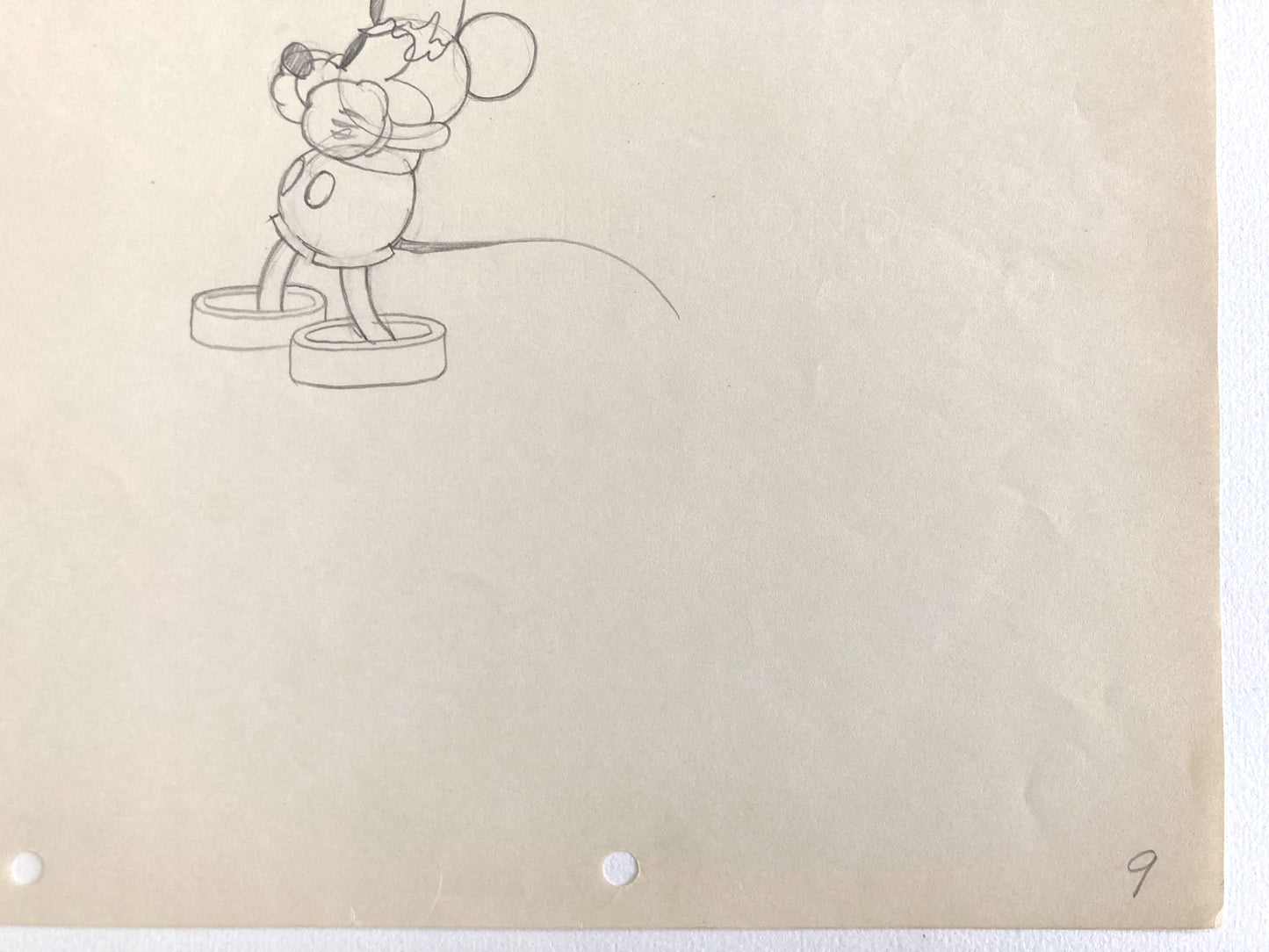 MICKEY MOUSE : Original Animation Drawing from 1932 (Walt Disney)