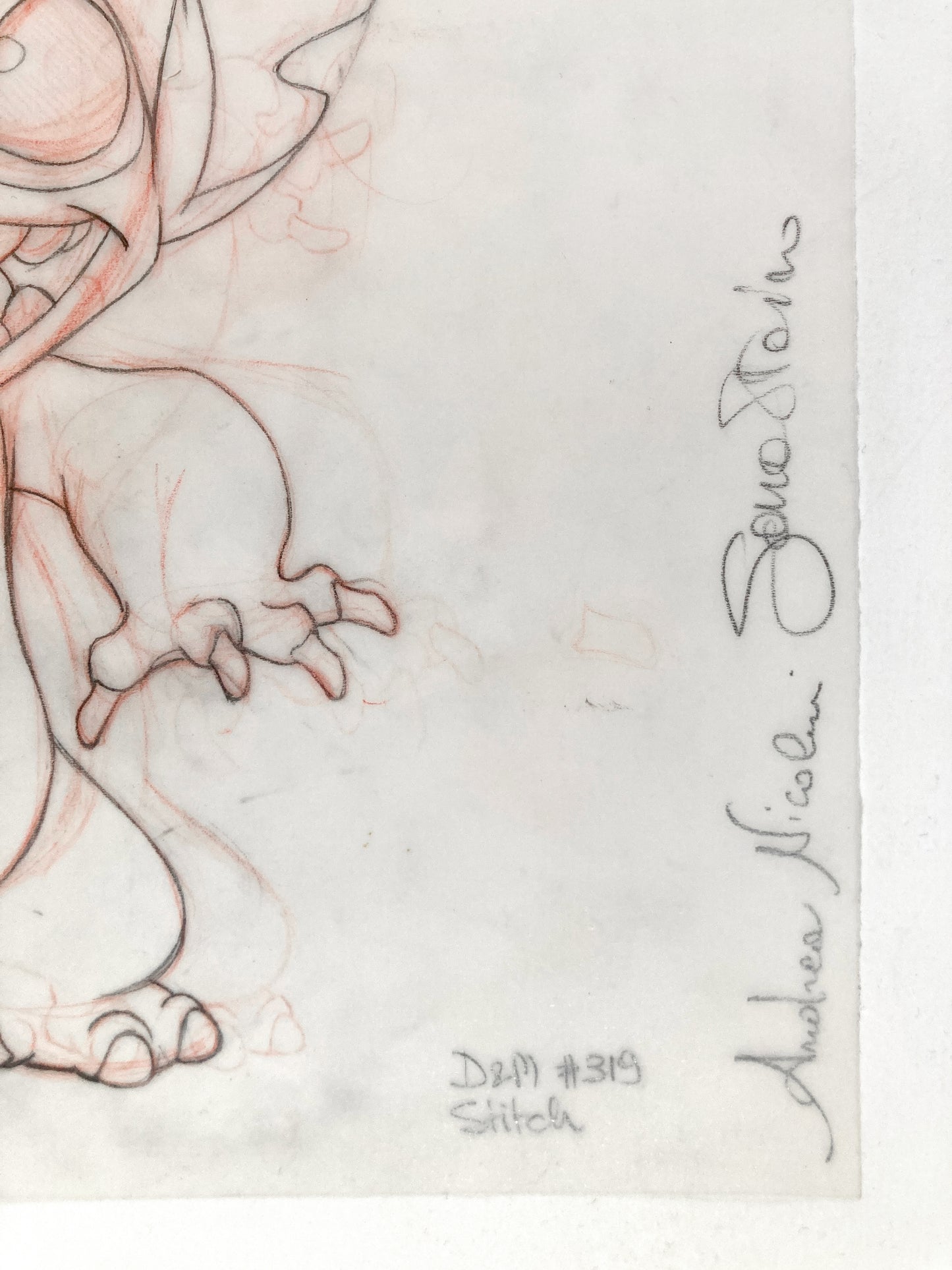 STITCH : Originale Zeichnung für das Disney-Magazin – Einzigartiges signiertes Kunstwerk