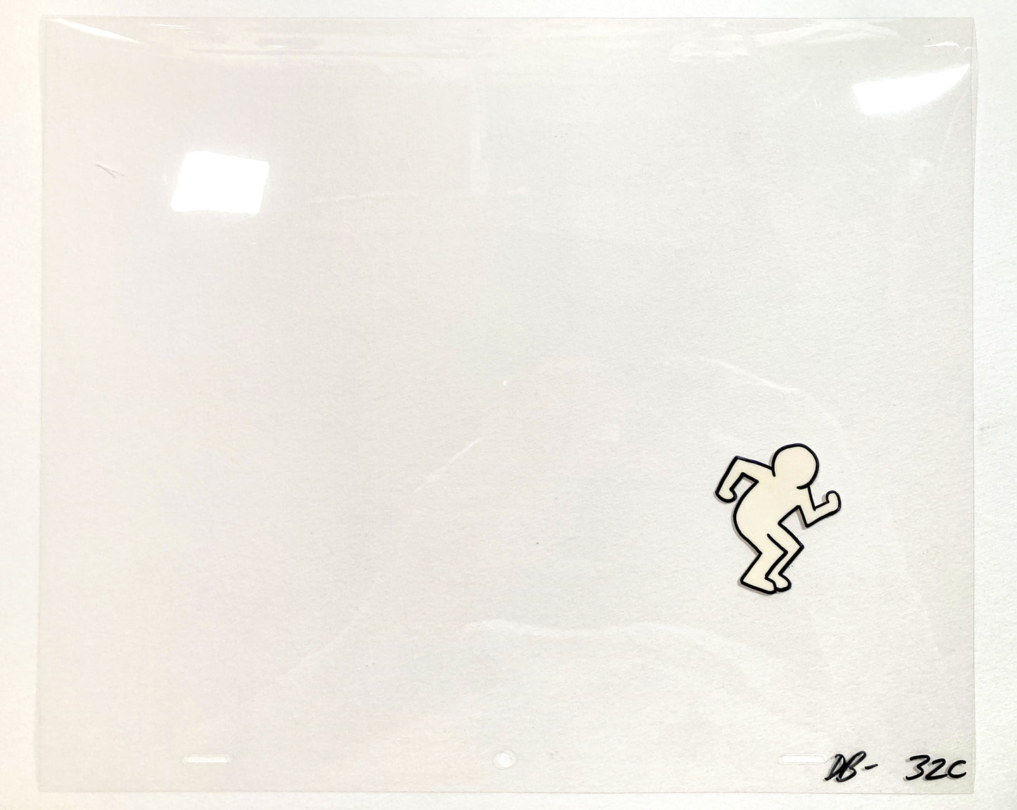 KEITH HARING : Original Animation Cel & Matching Drawing "Sesame Street" (1980’s)