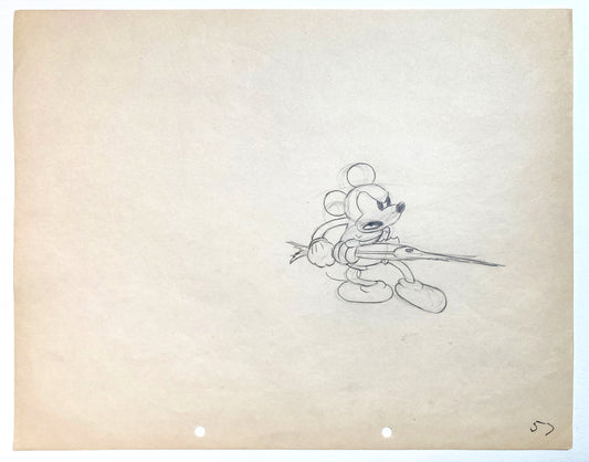 MICKEY MOUSE : Originale Animationszeichnung (Walt Disney, 1934)