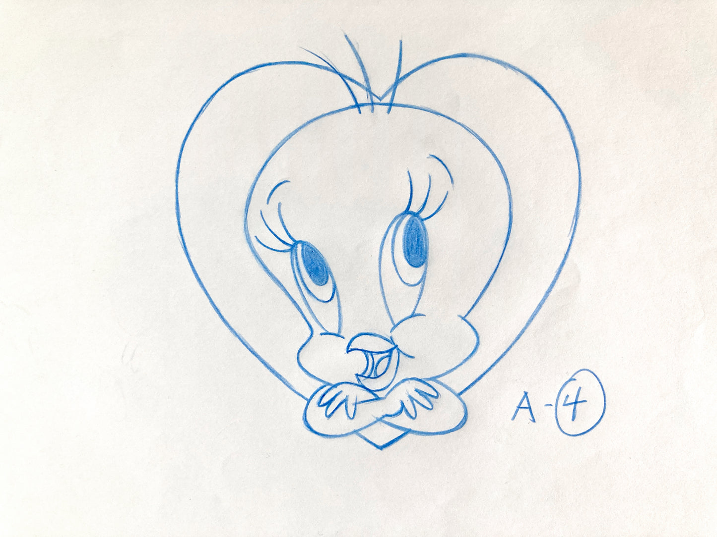Tweety Bird Original Animation Drawing (Warner Brothers, c. 2000-10s). For sale on FLIP Gallery