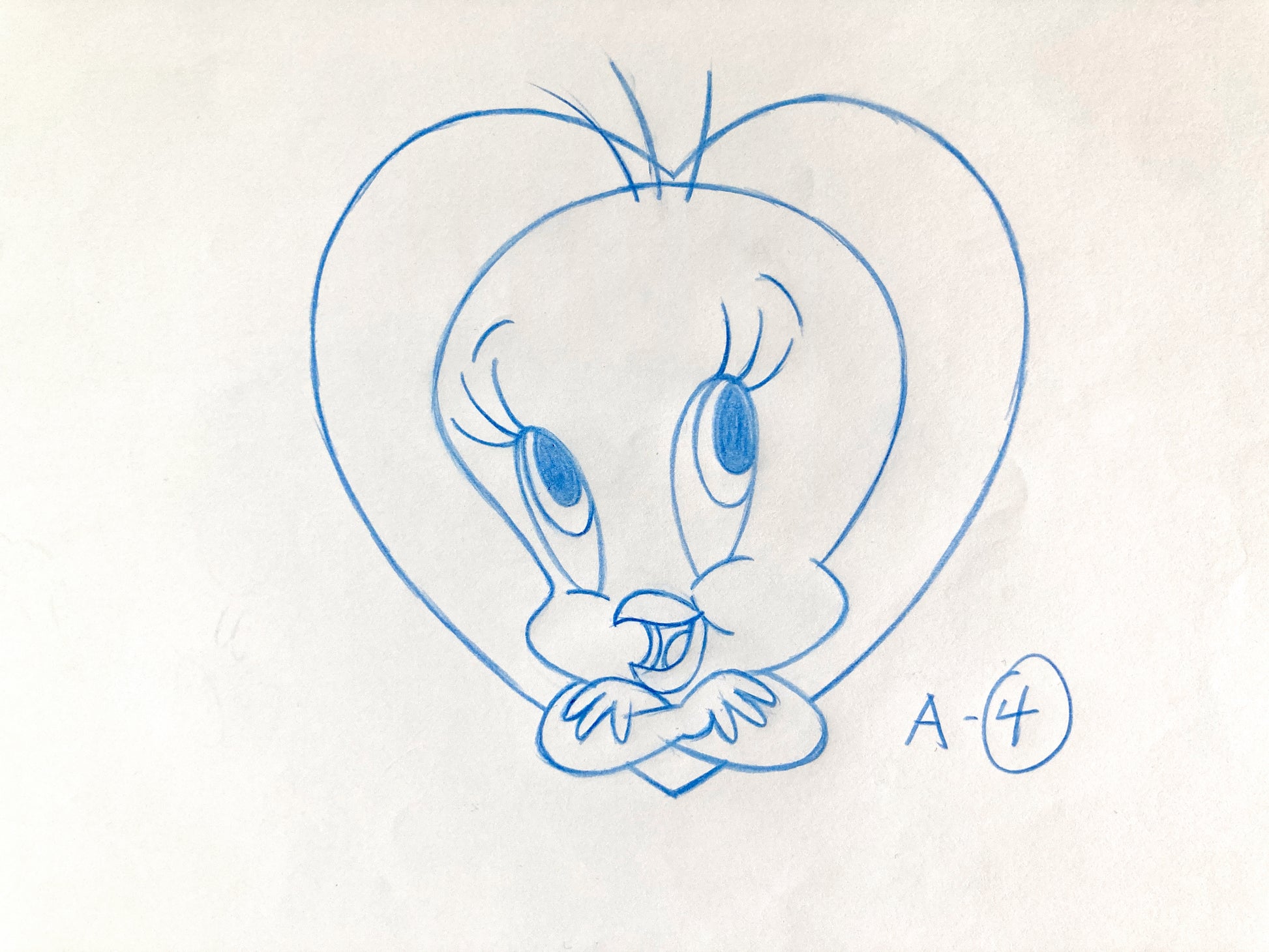 Tweety Bird Original Animation Drawing (Warner Brothers, c. 2000-10s). For sale on FLIP Gallery