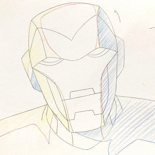 IRON MAN : Original Animation Drawing – The Avengers: Earth’s Mightiest Heroes (Marvel, 2010–2012). For sale on FLIP Gallery