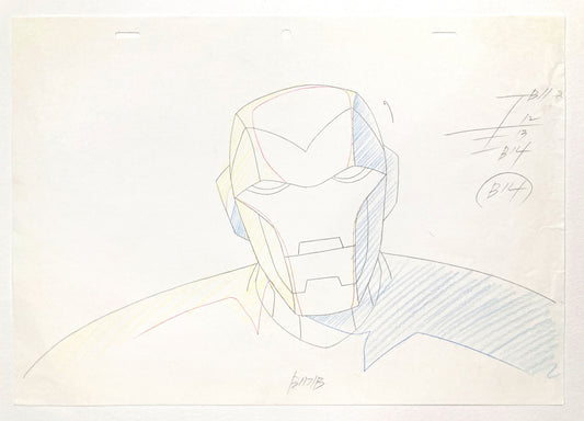 IRON MAN : Original Animation Drawing – The Avengers: Earth’s Mightiest Heroes (Marvel, 2010–2012). For sale on FLIP Gallery