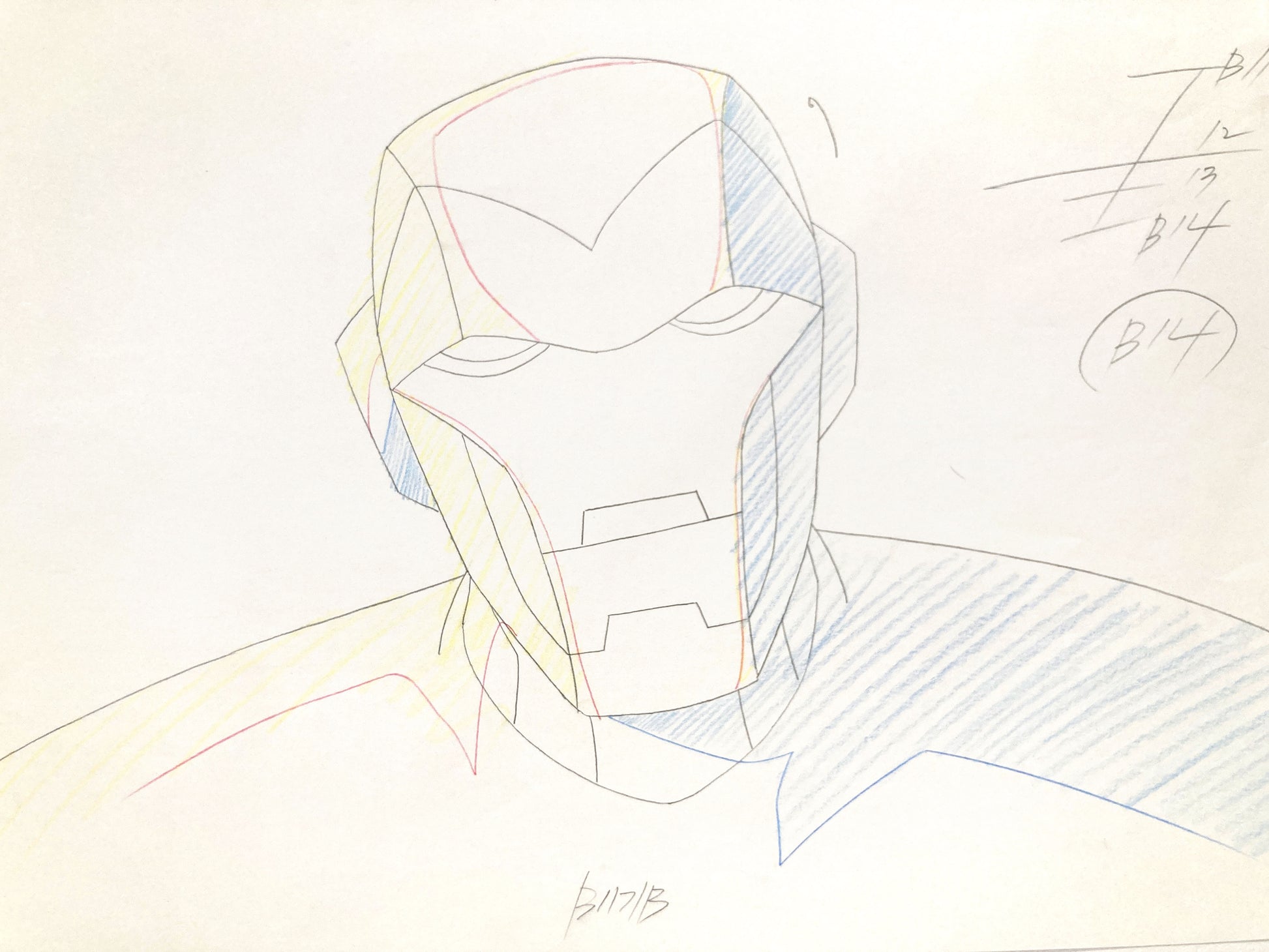 IRON MAN : Original Animation Drawing – The Avengers: Earth’s Mightiest Heroes (Marvel, 2010–2012). For sale on FLIP Gallery