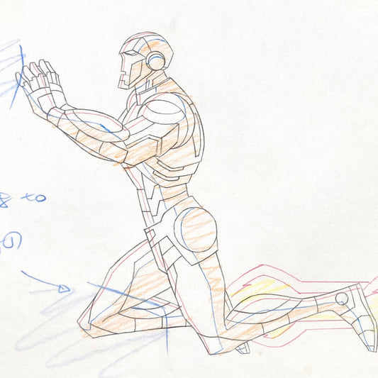 IRON MAN : Original Animation Drawing – The Avengers: Earth’s Mightiest Heroes (Marvel, 2010–2012). For sale on FLIP Gallery